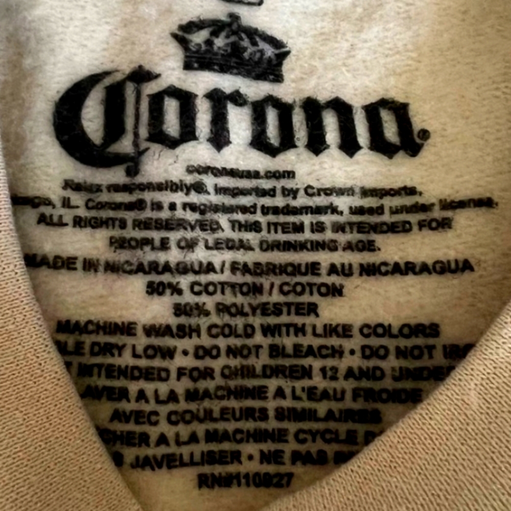 NWOT Unisex Corona Crewneck Sweatshirt - Picture 2 of 8